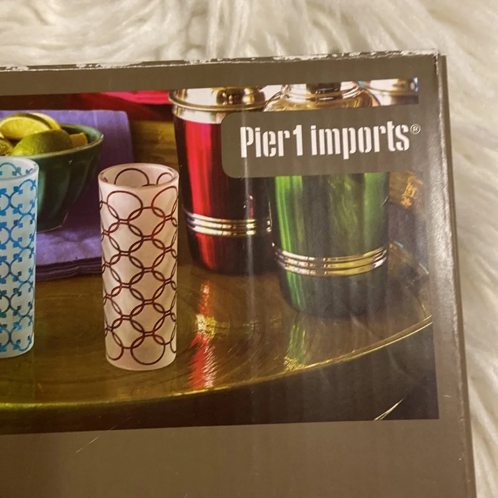 Pier 1 Imports Shot Glass Set contains 4 brand new see all photos